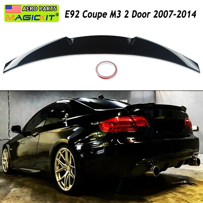 #ad #ad Gloss Black Highkick Trunk Spoiler M4 Style For BMW E92 335i M3 Coupe 2007 2014 $64.89