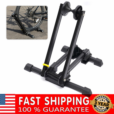 #ad #ad Bike Bicycle Floor Parking Rack Stand Adjustable Storage Garage Indoor Outdoor $24.70