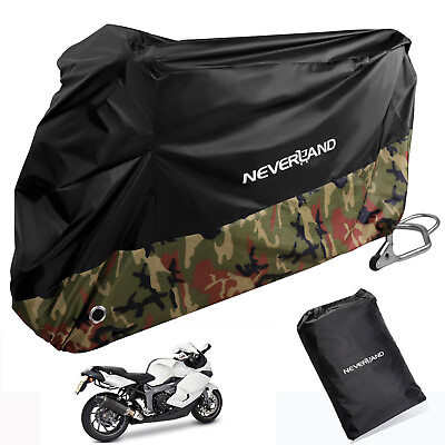 #ad L Waterproof Motorcycle Dirt Bike Cover UV Dust For Kawasaki Honda Suzuki Yamaha $19.49