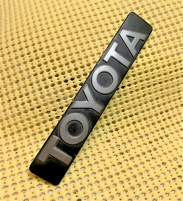 Toyota trunk emblem badge decal logo chrome Vintage OEM s115 $13.70