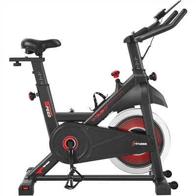 #ad Exercise Bike Indoor Cycling Bike w Adjustable Resistance Flywheel Brake Pad $165.99