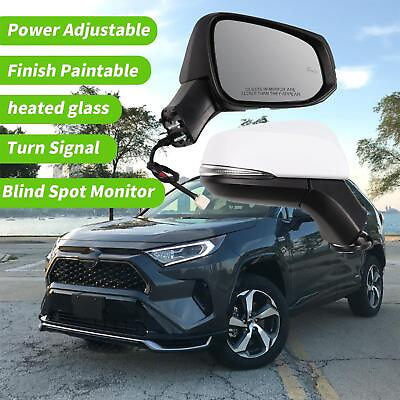 #ad One Pair Side Mirrors for Toyota RAV4 2019 2024 With BSM Power Heated Turn Lamp $158.99