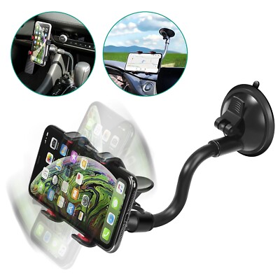 #ad Insten Universal Car Phone Mount Windshield and Dashboard Suction Mount $8.49