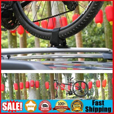 #ad #ad Aluminum Alloy Bike Fork Lock Mount Racks Bicycle Car Roof Rack Carrier Black $18.59