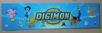 #ad Vintage DIGIMON. 47.5 quot; X 12.5quot; Toys R US Valance Sign. Preowned. $49.99