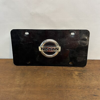#ad Official Nissan 3D Logo Stainless Steel License Plate Tag $28.95