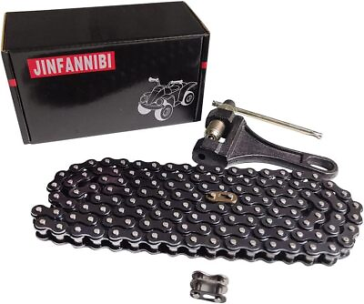 #ad 420 Chain 132 Links amp; Chain Breaker for 50cc 70cc 90cc 110cc 125cc Dirt Bike ATV $20.88