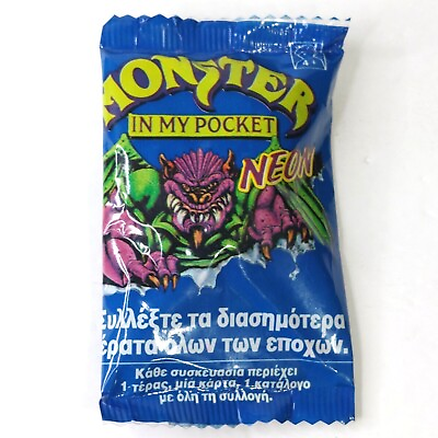 #ad #ad Sealed 1992 Neon Monster in My Pocket Blind Bag Figure Matchbox Nobel Greece $5.50