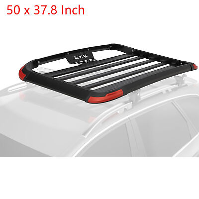 #ad 50 x 37.8 Inch Roof Rack Cargo Baskets 165 Lbs Capacity Aluminum Rooftop Carrier $119.99