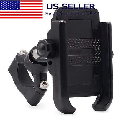 #ad Universal Motorcycle Bike Bicycle Scooter Handlebar Cell Phone Holder Mount GPS $20.21