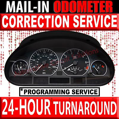 #ad #ad 01 06 BMW E46 Speedometer Instrument Gauge Cluster Mileage ODOMETER CORRECTION $99.99