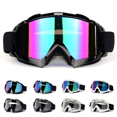 #ad Motorcycle Goggles Motocross Racing Glasses ATV Dirt Bike Riding Protective Gear $13.69