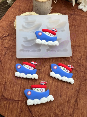 #ad Boat silicone mold sea beach for Fondant Resin polymer Clay Candy Jewelry wax $14.19