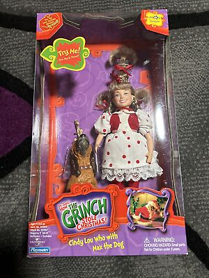 #ad Toys R Us Grinch Stole Christmas Cindy Lou Who with Max the Dog Working Talks $30.00