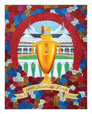 #ad 2024 Kentucky Derby 150th Anniversary Poster Print NO Frame $20.99