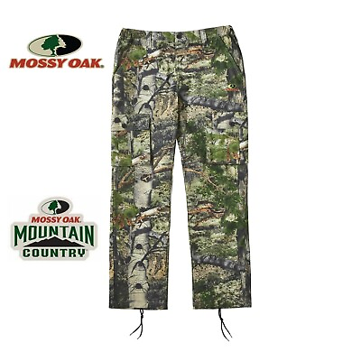 #ad #ad Men#x27;s Camo Hunting Pants Mossy Oak Mountain Country Cargo Style 6 Pocket S XXXL $26.95