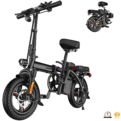 #ad #ad Folding Ebike 14quot; 400W 48V Electric Bike Bicycle for Adult 15Ah City EBKAROCY $399.99