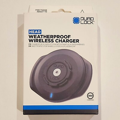 #ad QUAD LOCK Motorcycle *USB* Wireless Charging Head NEW IN BOX FREE SHIPPING $64.00