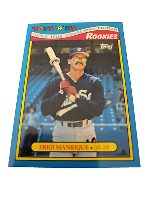 #ad 1988 Topps Toys R Us Rookies Fred Manrique Baseball Card 16 Chicago White Sox F $1.44
