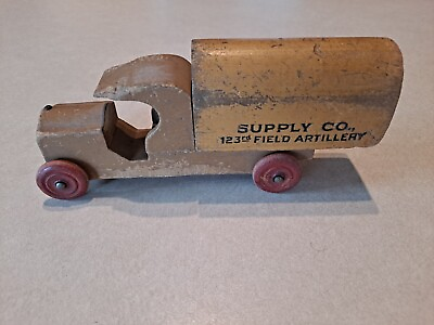 #ad Strombecker Vintage 1930#x27;s Wood Truck: Supply Company 123rd Field Artillery $49.95