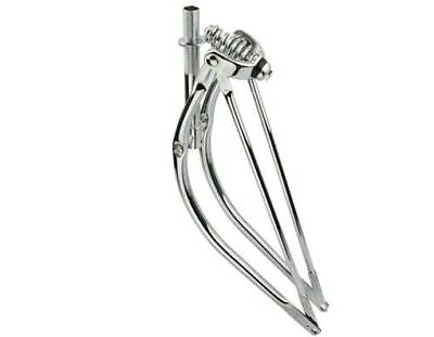 #ad 26quot; Bent Springer Fork BicycleBike CruiserChopper Lowrider Chrome $55.95