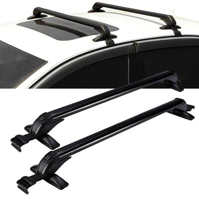 #ad Universal Car Top Roof Rack Cross Bar 43.3quot; Luggage Carrier Adjustable Aluminum $39.69