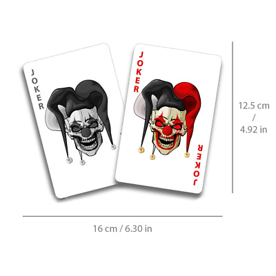 JOKER Cards Skull Sticker CARD Decal Vinyl for Car Bike Truck Motorcycle Laptop $4.99
