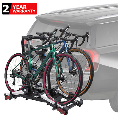 #ad 2 Bike Hitch Rack Bicycle Carrier w Smart Tilting Folding Fit 1.25quot;amp;2quot; Receivers $146.99