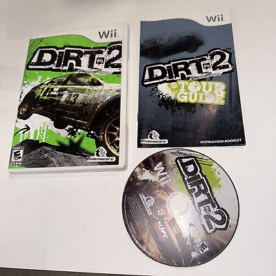 #ad DiRT 2 Nintendo Wii Disc Case Manual H148 $9.99