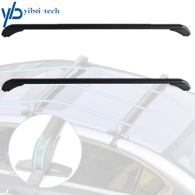 #ad #ad Car Top Roof Rack Cross Bar Luggage Carrier 43.3quot; Adjustable Aluminum Universal $42.19