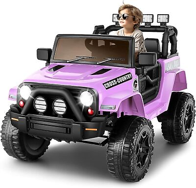 Ride On Car Jeep 12V Kids Electric with Remote Control 3Speeds LEDMP3 MusicUSB $163.99