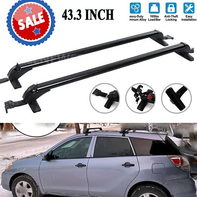 For Toyota Matrix 2003 2014 Top Roof Rack Cross Bar 43.3quot; Luggage Carrier W Lock $85.95