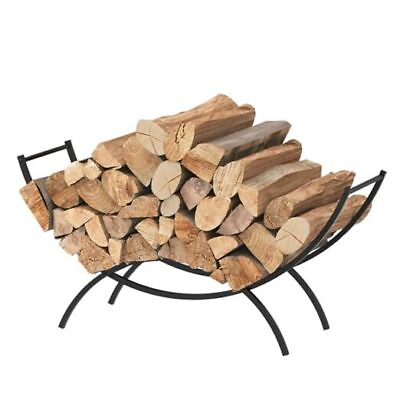 #ad Firewood Rack Indoor37inch Outdoor Wood Rack for FirewoodWaterproof Oval Base $44.79