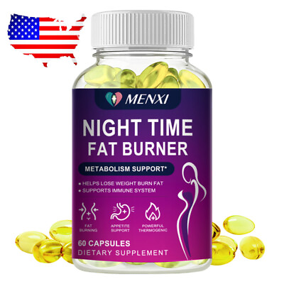 #ad Night Time Fat Burner Supplement For Fat Burn Weight Loss Appetite Suppressant $11.09