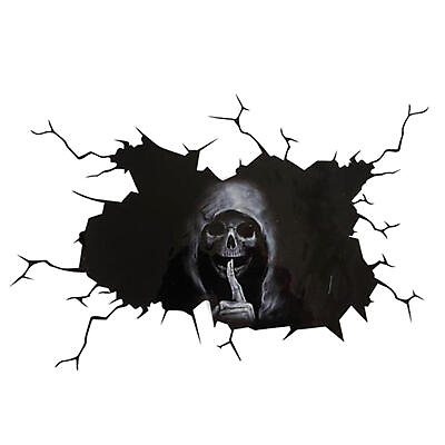 #ad Halloween Skull Sticker Halloween Skull Car Sticker Decals Car Rear Emblem Decal $7.73