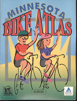 #ad Minnesota Bike Atlas 4th Edition Dave Erick Twin Cities Bicycling Club 1995 PB $5.00