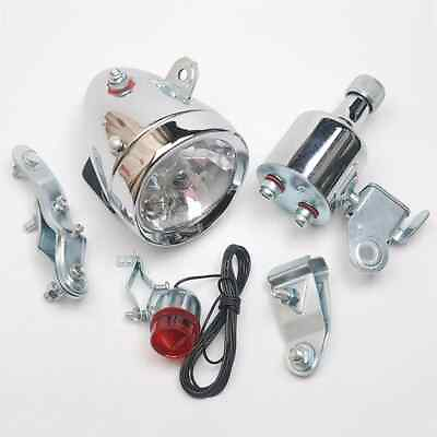 #ad #ad 12V 6W Motorized Bicycle Friction Dynamo Generator Head Tail Light Accessories $39.27