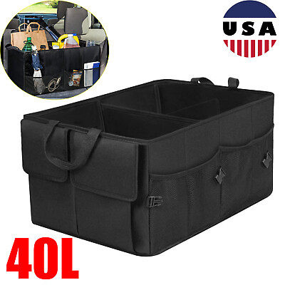 Portable Car Trunk Boot Cargo Organizer Folding Collapsible SUV Truck Storage $15.99