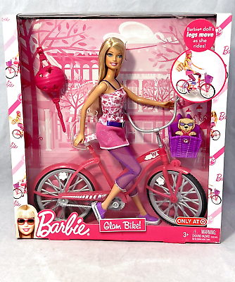 #ad #ad Barbie Glam Bike Target Exclusive Legs move as she rides #T2332 Cracked Plastic $25.00