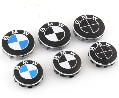 #ad #ad 4PCS 68mm 56mm Wheel Center Caps Hub Caps Cover Logo Emblem Hubcaps for BMW $11.16