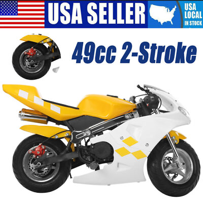 #ad 49CC 2 Stroke Gas Power Mini Dirt Bike Dirt Off Road Motorcycle Pit Bike Scooter $269.99