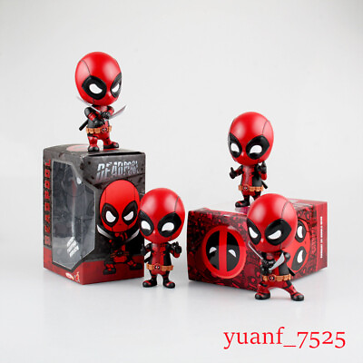 #ad Q Deadpool Cute doll Blade 5 Gestures Desktop Car Accessories Kids Toy Presents $44.20