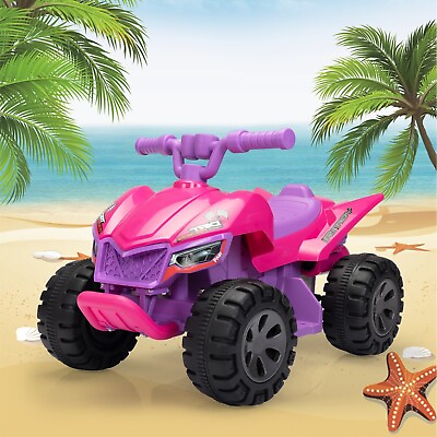 #ad TOBBI 6V Kids Electric Quad ATV Ride on 4 Wheeler Quad for Kids w Spray Function $89.99