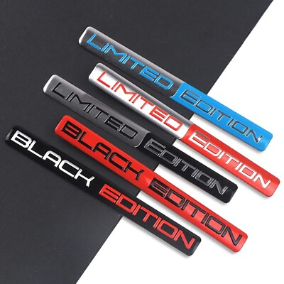 #ad #ad Black Edition Limited Edition Aluminum Sticker Badge Emblem for Car Bike Truck $9.99