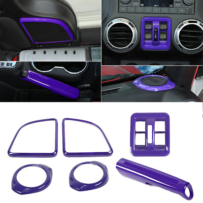 #ad Interior Decoration Trim for Jeep Wrangler JK 2015 18 4Door Purple Accessories $78.99