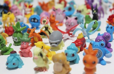 #ad 144 pcs Pokemon Mini PVC Action Figures Pikachu Toys Kids Gift Party Cake Decor $9.75