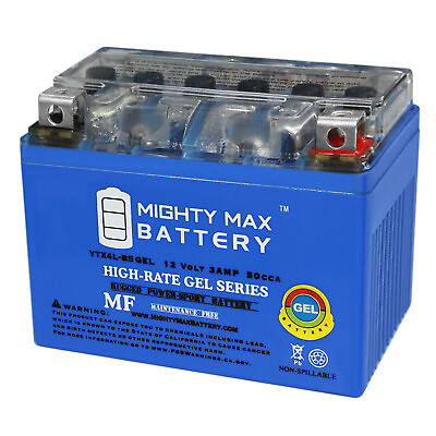 #ad Mighty Max YTX4L BS GEL Battery for ATV Quad Dirt Pit Bike 50 70 110 125 CC $24.99
