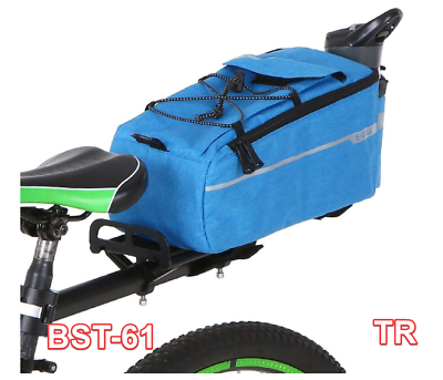 #ad Lixada Bike Panniers Bike Trunk Bag Insulated Bag for Warm Cool Items Blue $15.96
