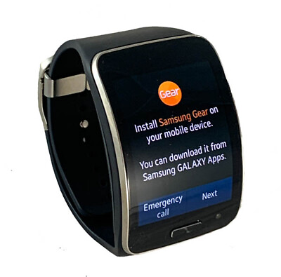 Samsung Galaxy Gear S SM R750A Curved Super AMOLED Smart Watch Black $139.95