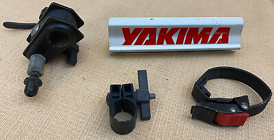 #ad YAKIMA 9mm Standard SILVER Bike Mount Fork Style Roof Rack RoundBars ALL PARTS $19.95